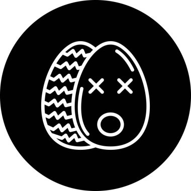 Baş döndürücü web simgesi vektör illüstrasyonu