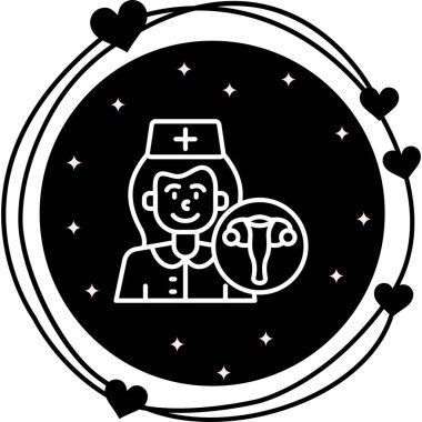 Jinekolog Danışmanlık Şık Çağdaş Dijital Grafik Özelliği