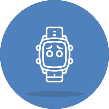 akıllı saat simgesi, vektör illüstrasyonu basit tasarım