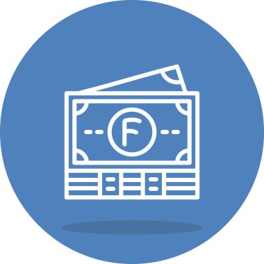 Lüksemburg Notları Minimum Düz Vektör İllüstrasyonu