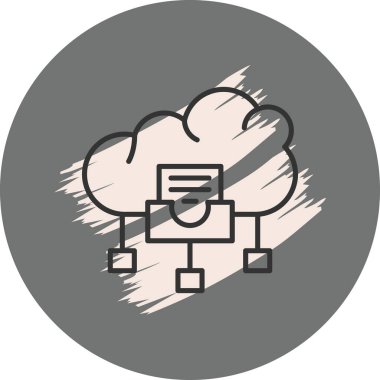 Bulut Nesnesi Depolama Çağdaş Yenilikçi Dijital Tasarım Varlığı