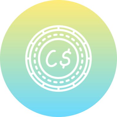 Kanada Doları Belirgin İşlevsel Damgalama Grafiksel Elementi