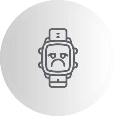 akıllı saat simgesi, vektör illüstrasyonu basit tasarım