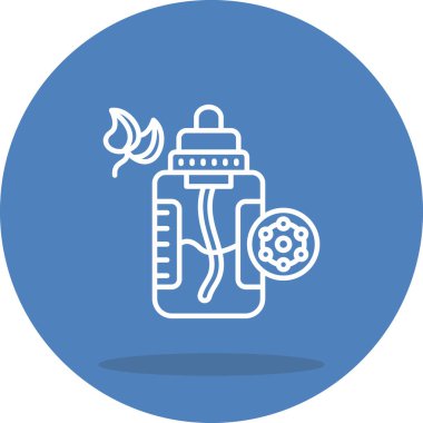 Antioksidan Serum Web ikonu vektör çizimi