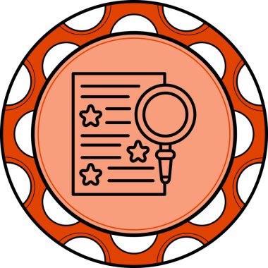 İnceleme Listesi Yenilikçi Düz Ürün Tasarım Sembolü