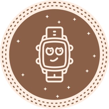 akıllı saat simgesi, vektör illüstrasyonu basit tasarım