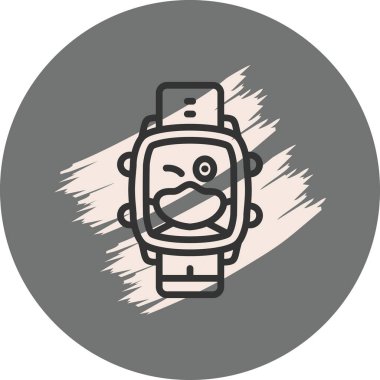 akıllı saat simgesi, vektör illüstrasyonu basit tasarım