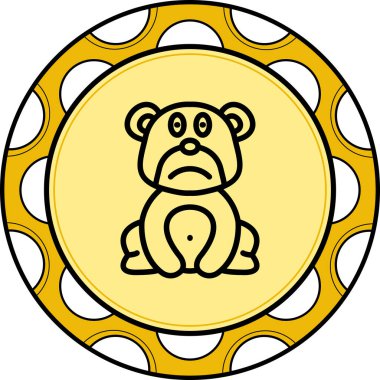 Kızartılmış Ayı Yaratıcı Fonksiyonel Web Grafik Sembolü