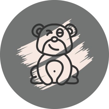 Bear Wink Temiz Sayısal Grafik Düzeni