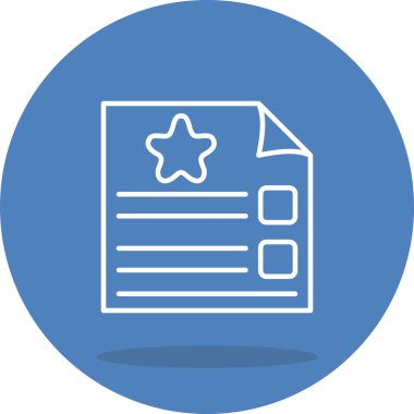 Anket Formu Web simgesi vektör illüstrasyonu