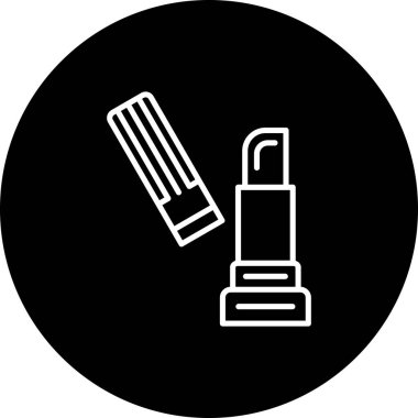 Dudak kremi Çizgisi Düz Simge