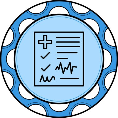 Belge Simgesi. Web Kullanımı için Basit Vektör İllüstrasyonu.