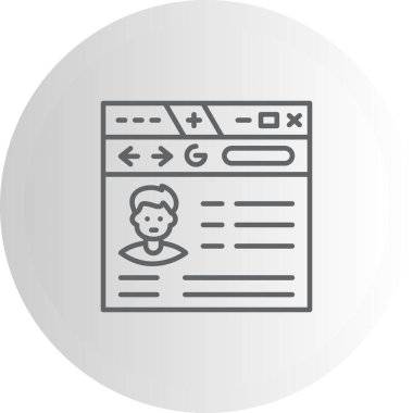 Profil Sitesi Eşsiz Soyut Markalaştırma Grafiksel ŞekliName