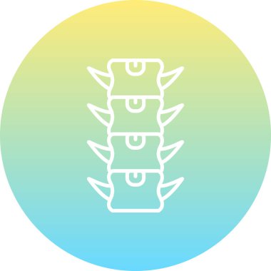 Spinal Fusion ağ ikonu vektör çizimi