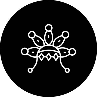 Hint Şapkası web simgesi vektör illüstrasyonu