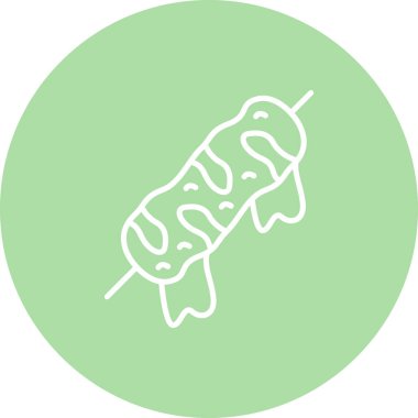 Kebap Simgesi vektör çizimi tasarımı