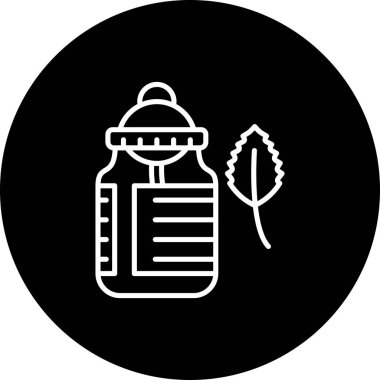 Neem Oil ağ ikonu vektör illüstrasyonuName