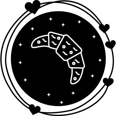 vector illustration of Croissant food icon