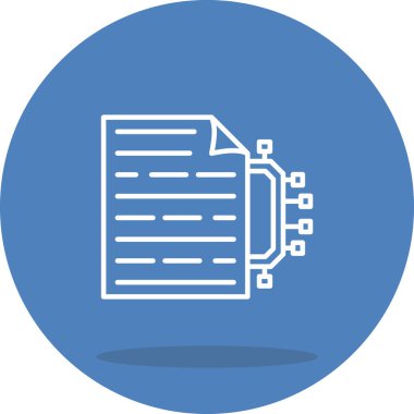 Makine Öğrenme Web simgesi vektör çizimi