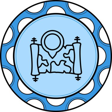 konum web simgesi vektör illüstrasyonu