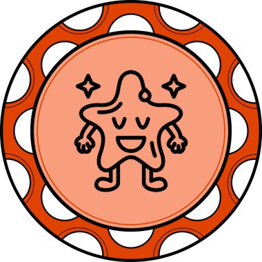 Rahatlamış Yıldız Yenilikçi Modern Yaratıcı Grafik Özelliği