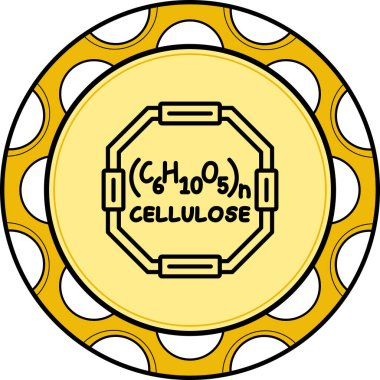 Selüloz molekülünün kimyasal yapısı, web simgesi