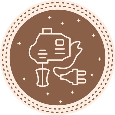 Karıştırıcı Premium Çağdaş Düz Vektör Özelliği