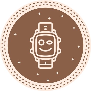 akıllı saat simgesi, vektör illüstrasyonu basit tasarım