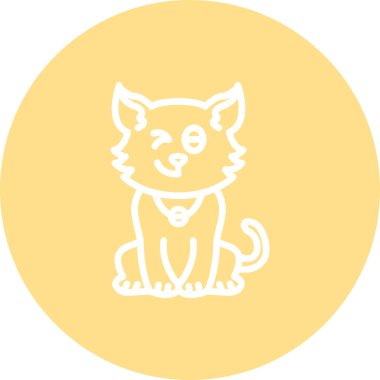 Kedi Kırpışması Dengeli Profesyonel Damgalama Grafik Sembolü