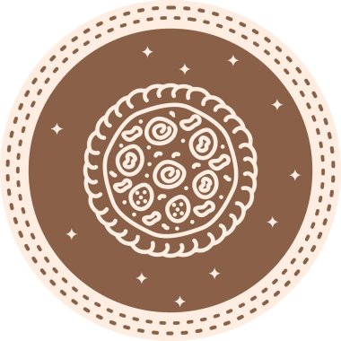 İzole edilmiş Pizza vektör tasarımı