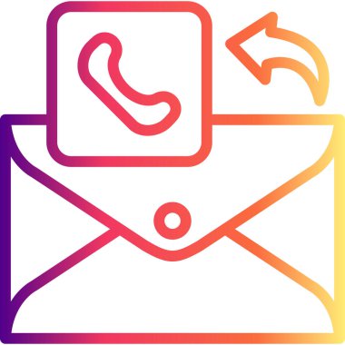 İletişim grafikleri, içinde bir telefon alıcı simgesi ve iletişim formları veya mesajlaşma hizmetleri için uygun bir yanıt oku bulunan bir zarf içerir.