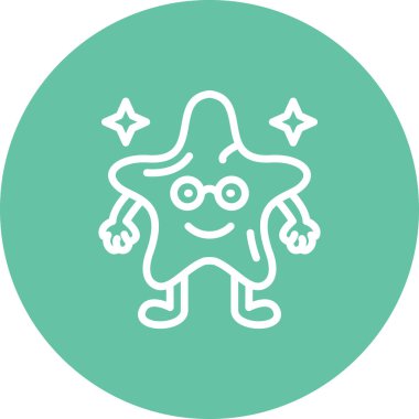 Yıldız İneği Eşsiz Yenilikçi Dijital Grafik Sembolü