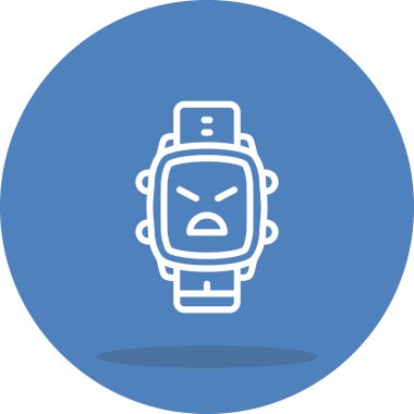 akıllı saat simgesi, vektör illüstrasyonu basit tasarım