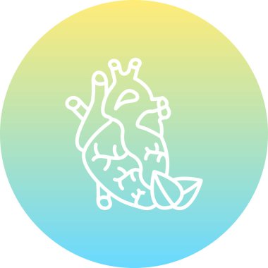 kalp web simgesi vektör illüstrasyonu