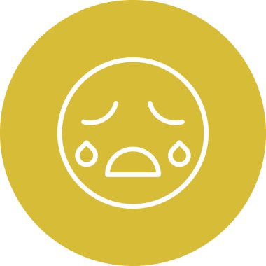 emoji simgesi, web kullanımı için basit tasarım vektör çizimi