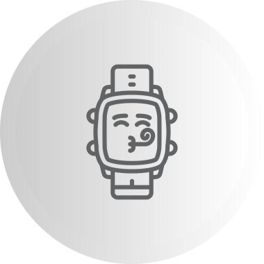 akıllı saat simgesi, vektör illüstrasyonu basit tasarım