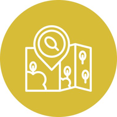 Konum Push Pin Rafine Modern Sanat Düzenlemesi