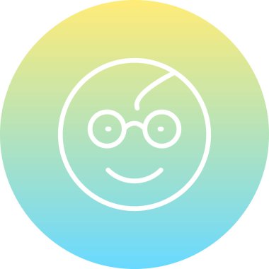 emoji simgesi, web kullanımı için basit tasarım vektör çizimi