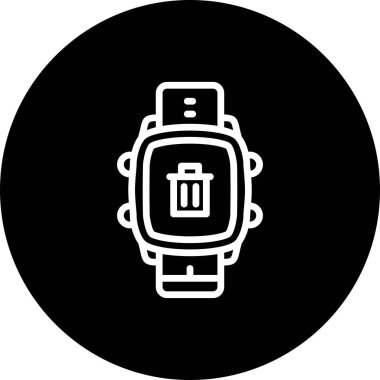 Akıllı Saat Çöp Kalın Eşsiz Web Grafiksel Çizimi