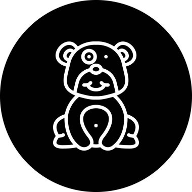 Zany Bear, uygulamalar için yaratıcı basit simge