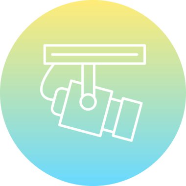 spot ışığı web simgesi vektör illüstrasyonu