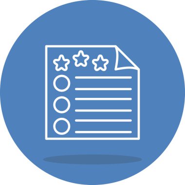 düz geribildirim simgesi vektör çizimi 