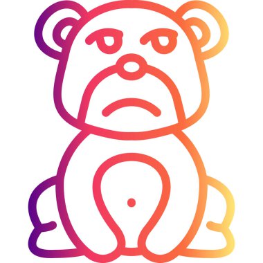 Eğlenilmeyen Ayı Zarif Modern Marka Vektör Varlığı