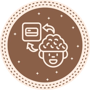 Beyin Kredi Kartı Eşsiz Soyut Markalaştırma Grafik ŞekliName