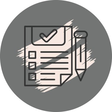 Belge Simgesi. Web Kullanımı için Basit Vektör İllüstrasyonu.