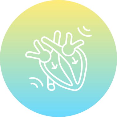 Systole ağ simgesi vektör illüstrasyonu