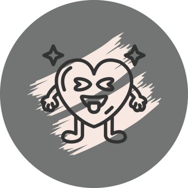 Kalp Dili Yüksek Kaliteli Grafik Sembolü