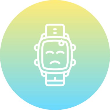 akıllı saat simgesi, vektör illüstrasyonu basit tasarım