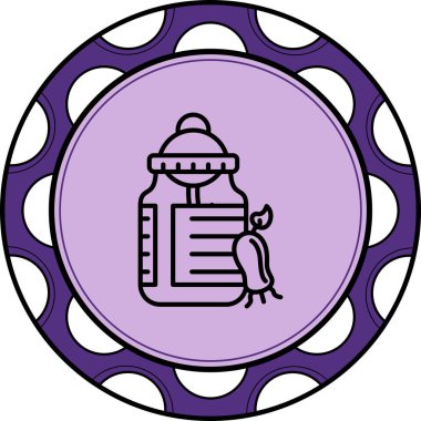 Rosehip Oil ağ ikonu vektör illüstrasyonu