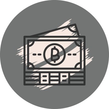 Tayland Baht Notları Asgari Yüksek Kalite Grafik Sembolü